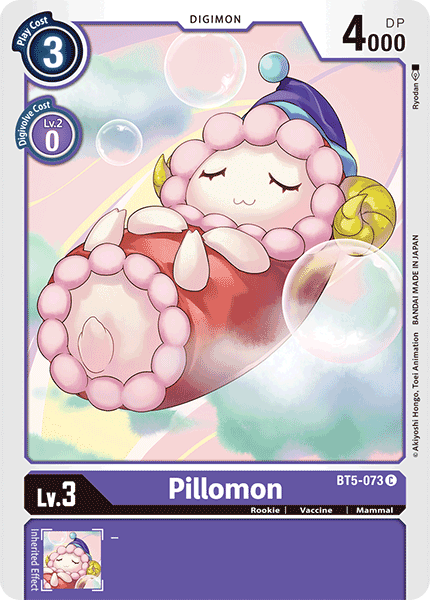 Digimon TCG Card BT5-073 Pillomon