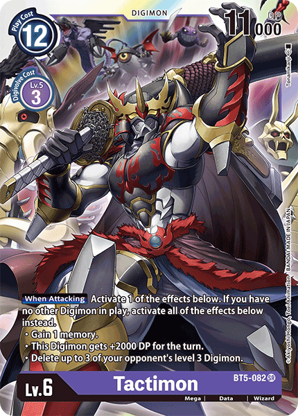 Digimon TCG Card BT5-082 Tactimon