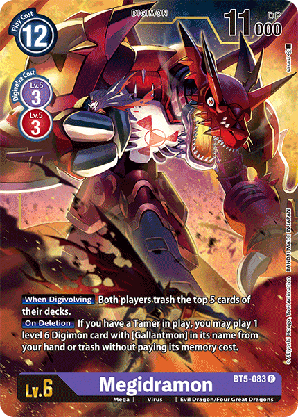 Digimon TCG Card 'BT5-083' 'Megidramon'