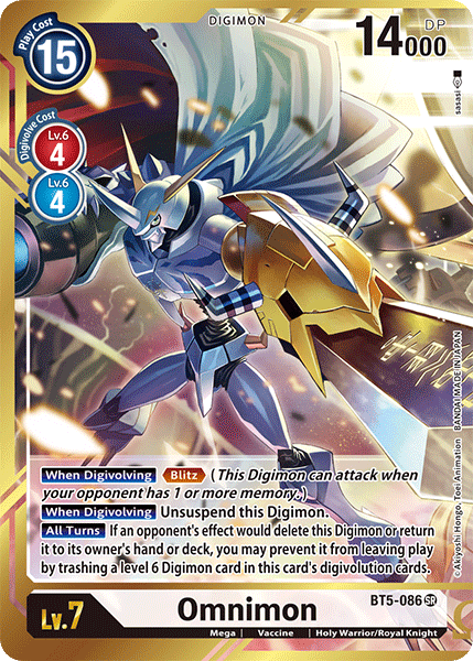 Digimon TCG Card BT5-086_P1 Omnimon