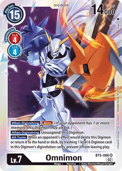 Digimon TCG Card BT5-086_P7 Omnimon