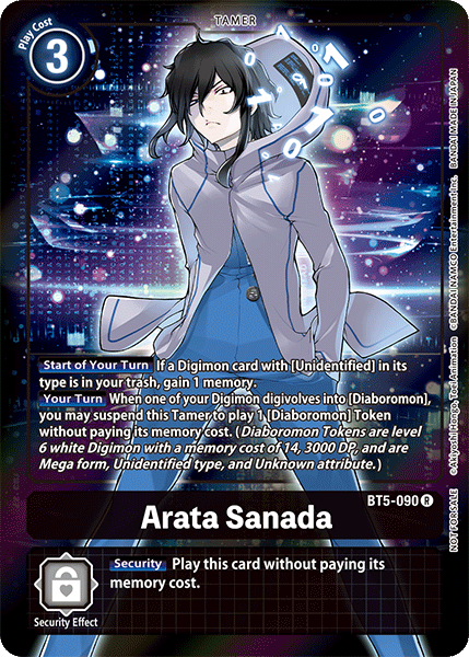 Digimon TCG Card BT5-090_P1 Arata Sanada