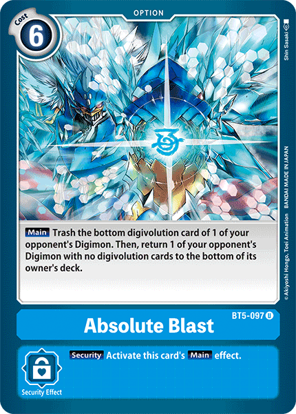 Digimon TCG Card BT5-097 Absolute Blast