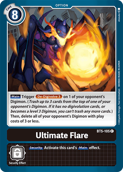 Digimon TCG Card 'BT5-105' 'Ultimate Flare'