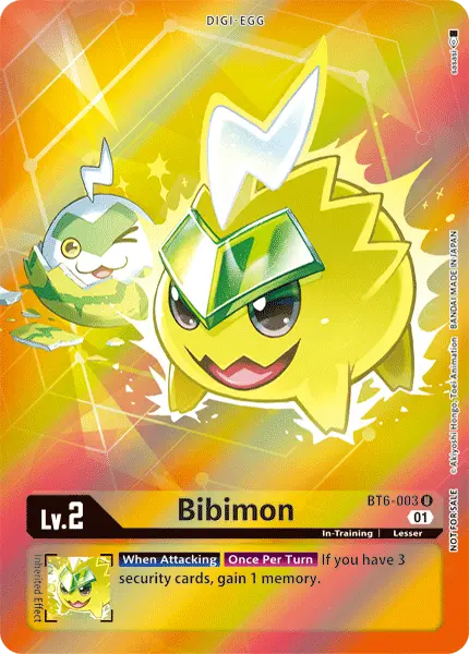 Digimon TCG Card 'BT6-003_P1' 'Bibimon'