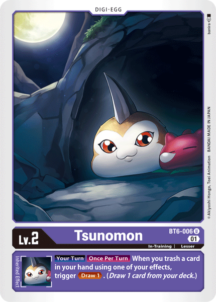 Digimon TCG Card BT6-006 Tsunomon