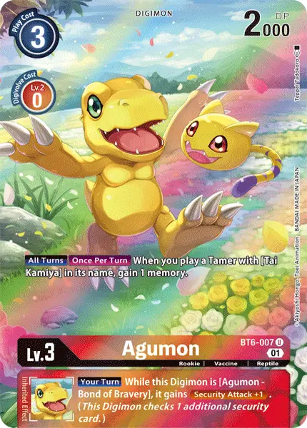 Digimon TCG Card BT6-007_P1 Agumon