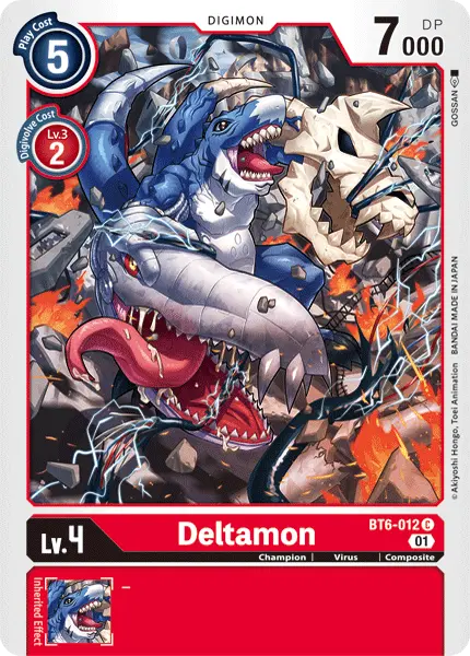 Digimon TCG Card BT6-012 Deltamon