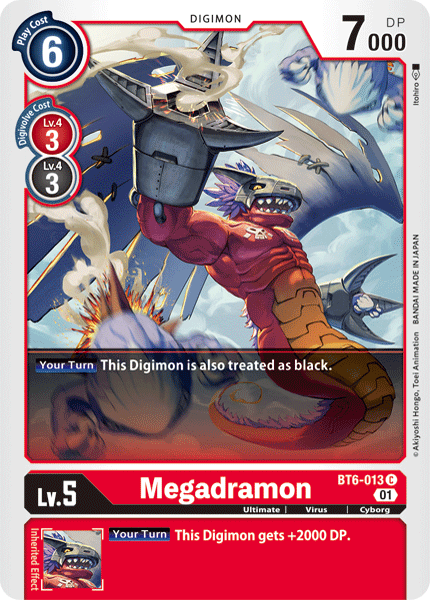 Digimon TCG Card BT6-013 Megadramon