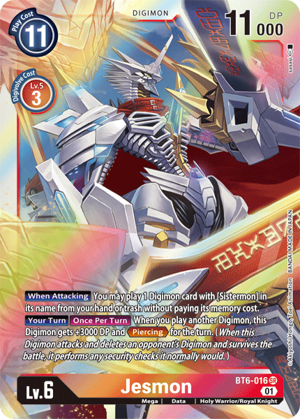 Deck Jesmon - 3rd with preview of card BT6-016