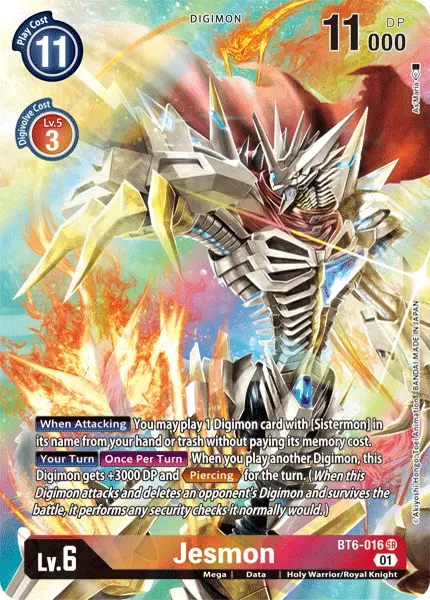 Digimon TCG Card BT6-016_P1 Jesmon