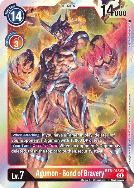 Deck AguBond - 4th with preview of card BT6-018