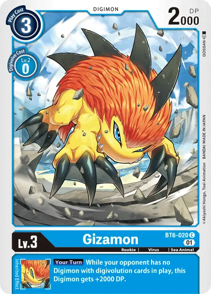 Digimon TCG Card BT6-020 Gizamon