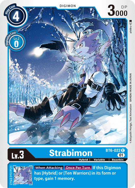 Digimon TCG Card 'BT6-022' 'Strabimon'