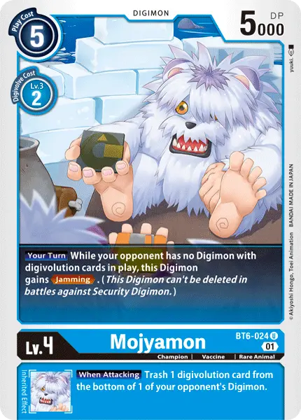 Digimon TCG Card BT6-024 Mojyamon