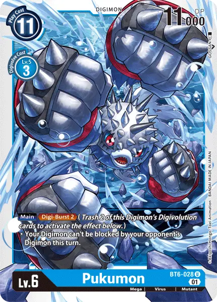 Digimon TCG Card 'BT6-028' 'Pukumon'