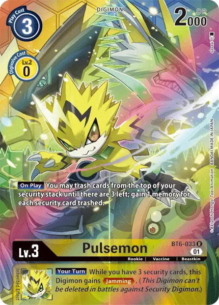 Digimon TCG Card BT6-033_P1 Pulsemon