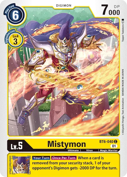 Digimon TCG Card BT6-040 Mistymon