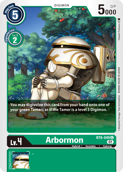 Digimon TCG Card 'BT6-049' 'Arbormon'