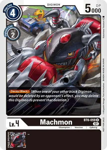 Digimon TCG Card BT6-059 Machmon