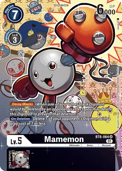 Digimon TCG Card BT6-064_P1 Mamemon