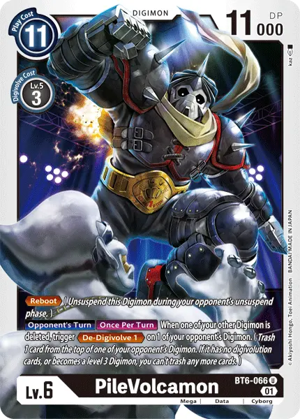 Digimon TCG Card 'BT6-066' 'PileVolcamon'