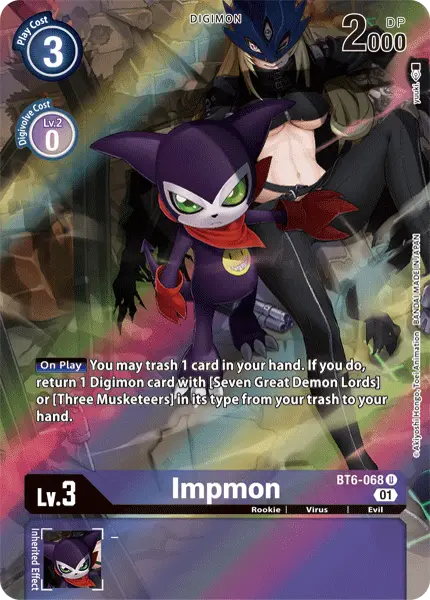 Digimon TCG Card 'BT6-068_P1' 'Impmon'