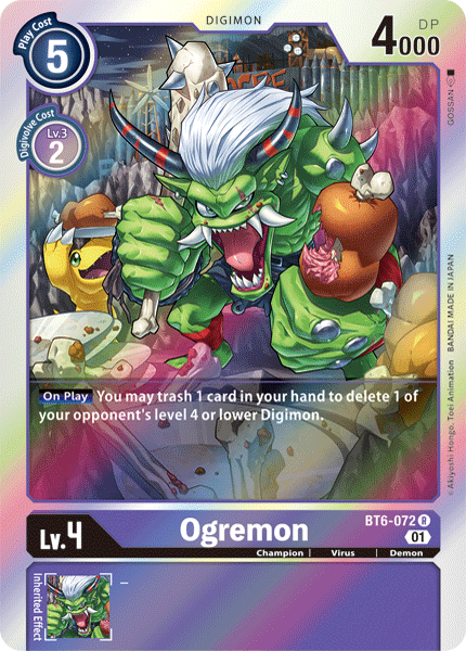 Digimon TCG Card 'BT6-072' 'Ogremon'