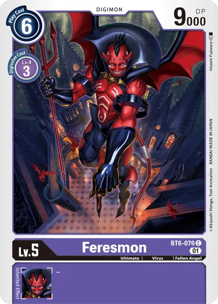 Digimon TCG Card BT6-076 Feresmon