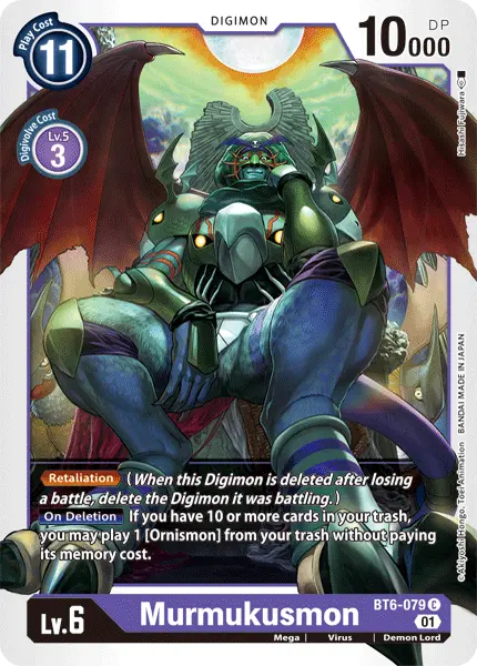 Digimon TCG Card 'BT6-079' 'Murmukusmon'