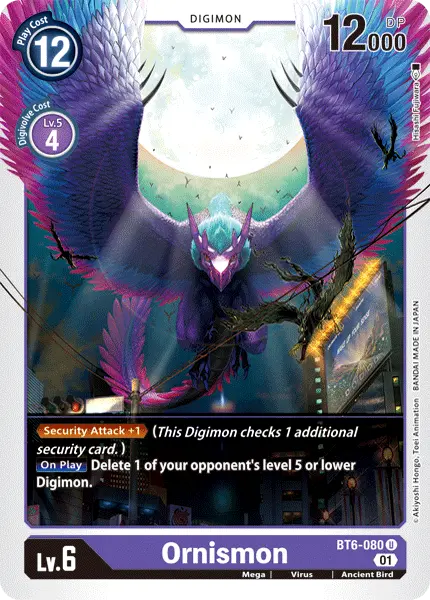 Digimon TCG Card 'BT6-080' 'Ornismon'