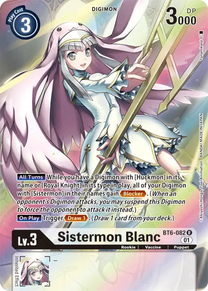 Digimon TCG Card 'BT6-082_P1' 'Sistermon Blanc'