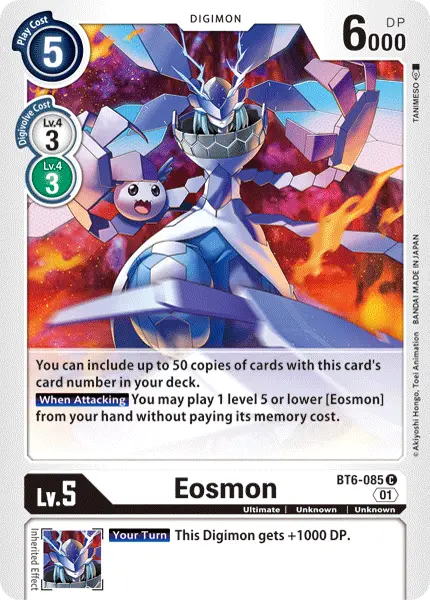 Digimon TCG Card BT6-085 Eosmon