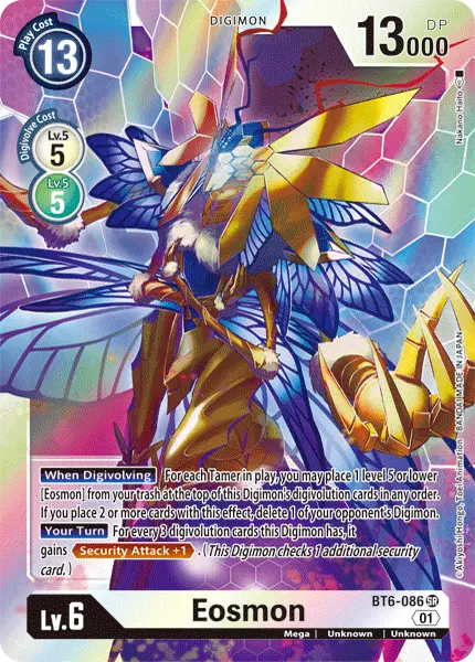 Digimon TCG Card 'BT6-086' 'Eosmon'