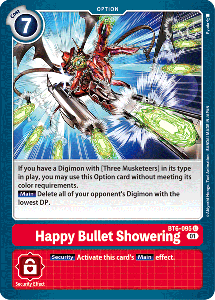 Digimon TCG Card BT6-095 Happy Bullet Showering