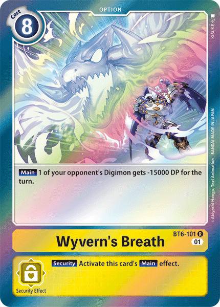 Digimon TCG Card 'BT6-101' 'Wyvern's Breath'