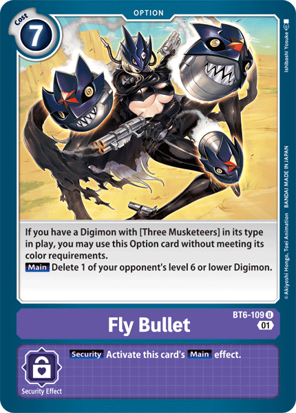 Digimon TCG Card BT6-109 Fly Bullet