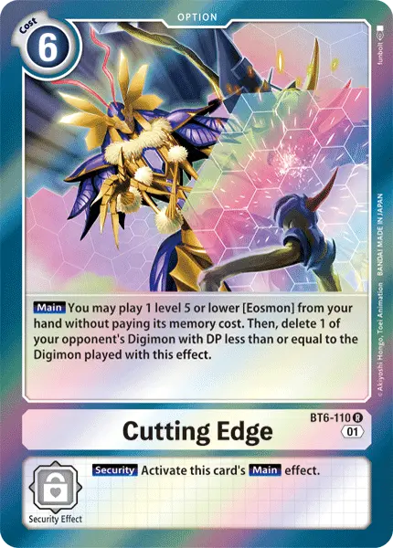 Digimon TCG Card BT6-110 Cutting Edge