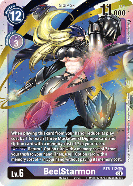 Digimon TCG Card BT6-112 BeelStarmon