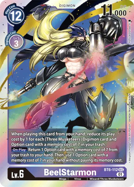 Digimon TCG Card 'BT6-112' 'BeelStarmon'