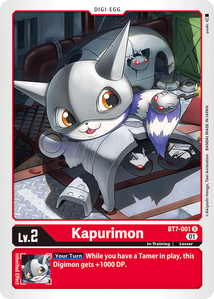 Digimon TCG Card 'BT7-001' 'Kapurimon'