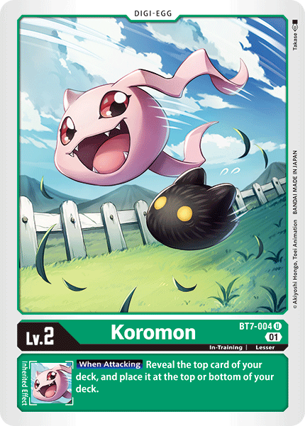 Digimon TCG Card BT7-004 Koromon