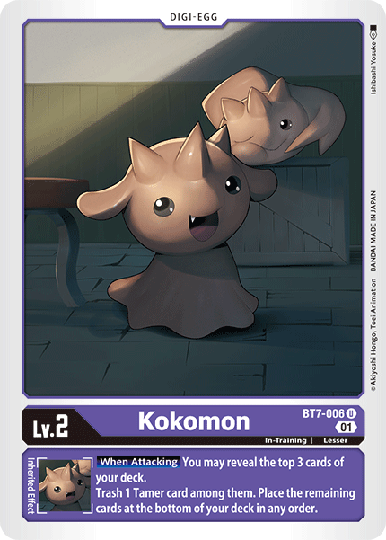 Digimon TCG Card BT7-006 Kokomon