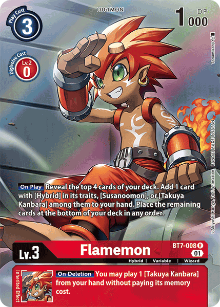 Digimon TCG Card BT7-008_P1 Flamemon