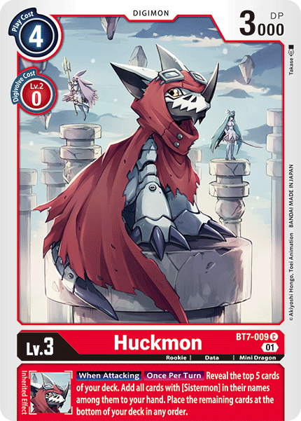 Digimon TCG Card BT7-009 Huckmon