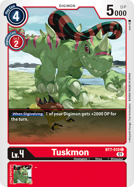 Digimon TCG Card BT7-010 Tuskmon