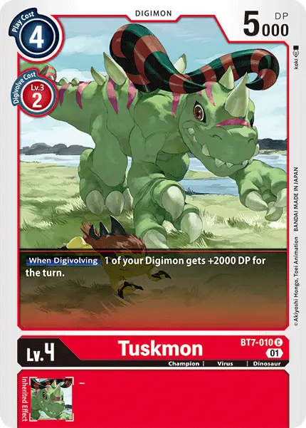 Digimon TCG Card 'BT7-010' 'Tuskmon'