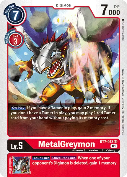 Digimon TCG Card 'BT7-013' 'MetalGreymon'