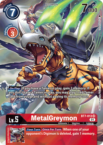 Digimon TCG Card BT7-013_P1 MetalGreymon