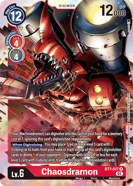 Digimon TCG Card BT7-017 Chaosdramon